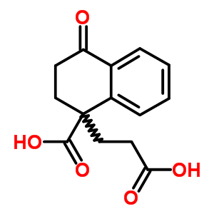 1-Carboxy-1,2,3,4-tetrahydro-4-oxo-1-naphthalenepropanoic acid Structure,3123-52-2Structure