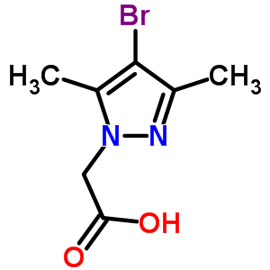 (4-Bromo-3,5-dimethyl-1H-pyrazol-1-yl)acetic acid Structure,312309-43-6Structure