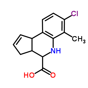 7-Chloro-6-methyl-3a,4,5,9b-tetrahydro-3h-cyclopenta[c]quinoline-4-carboxylic acid Structure,312713-96-5Structure