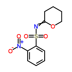 Benzenesulfonamide,2-nitro-n-(tetrahydro-2h-pyran-2-ylidene)- Structure,3128-48-1Structure