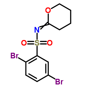 Benzenesulfonamide,2,5-dibromo-n-(tetrahydro-2h-pyran-2-ylidene)- Structure,3128-51-6Structure