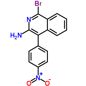 3-Isoquinolinamine,1-bromo-4-(4-nitrophenyl)- Structure,31309-65-6Structure