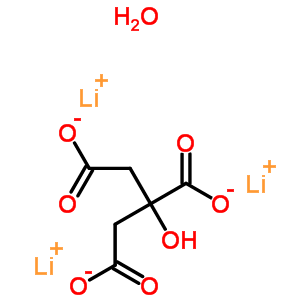 Lithiumcitratehydrate Structure,313222-91-2Structure