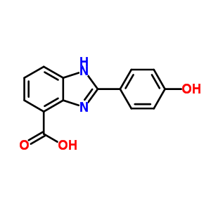 2-(4-Hydroxy-phenyl)-3h-benzoimidazole-4-carboxylic acid Structure,313279-30-0Structure