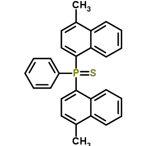 Phosphine sulfide,bis(4-methyl-1-naphthalenyl)phenyl- Structure,3135-72-6Structure