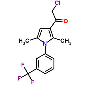 1-Ethanone, 2-chloro-1-[2,5-dimethyl-1-[3-(trifluoromethyl)phenyl]-1h-pyrrol-3-yl]- Structure,314245-30-2Structure