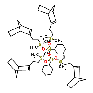 1,1,3,3-[2-(Norbornen-5-yl)ethyldimethylsiloxy]-1,3-dicyclohexyldisiloxane Structure,314727-33-8Structure