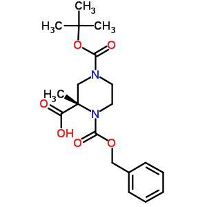 1,2,4-Piperazinetricarboxylic acid,4-(1,1-dimethylethyl)2-methyl1-(phenylmethyl)ester,(2s)- Structure,314741-38-3Structure