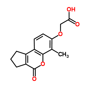 (6-Methyl -4-oxo-1,2,3,4-tetrahydro-cyclopenta[c]chromen-7-yloxy)-acetic acid Structure,314743-72-1Structure