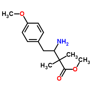 Methyl 3-amino-2,2-dimethyl-4-(p-methoxyphenyl)-butyrate Structure,31648-22-3Structure