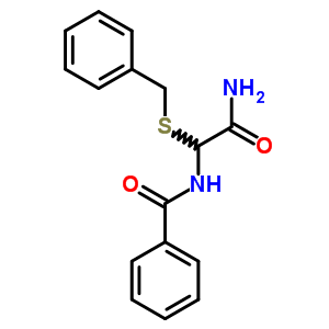 Benzamide,n-[2-amino-2-oxo-1-[(phenylmethyl)thio]ethyl]- Structure,31657-20-2Structure