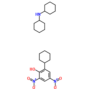 2-Cyclohexyl-4,6-dinitrophenol dicyclo hexylamine Structure,317-83-9Structure