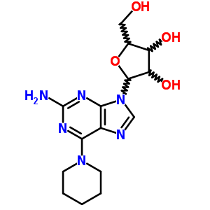 9H-purin-2-amine,6-(1-piperidinyl)-9-b-d-ribofuranosyl- Structure,31747-34-9Structure