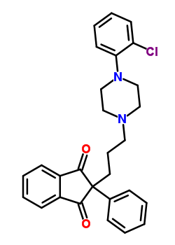 2-[3-[4-(O-chlorophenyl)-1-piperazinyl ]propyl ]-2-phenyl-1,3-indanedione Structure,31804-91-8Structure