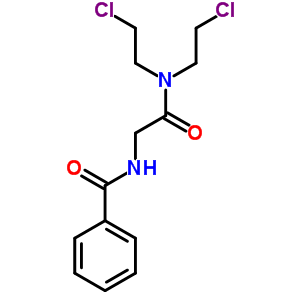 Benzamide,n-[2-[bis(2-chloroethyl)amino]-2-oxoethyl]- Structure,3183-26-4Structure