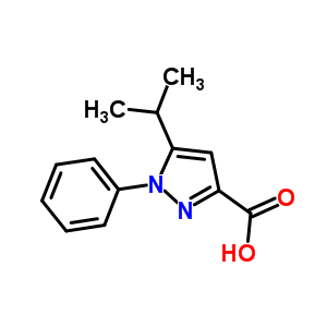 1-Phenyl-5-isopropyl-1h-pyrazole-3-carboxylic acid Structure,3191-87-5Structure