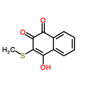 1,4-Naphthalenedione,2-hydroxy-3-(methylthio)- Structure,31914-17-7Structure