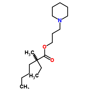 2-乙基-2-甲基己酸 3-哌啶丙酯結(jié)構(gòu)式_32051-68-6結(jié)構(gòu)式