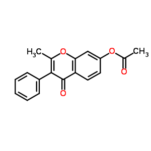 4H-1-benzopyran-4-one,7-(acetyloxy)-2-methyl-3-phenyl- Structure,3211-63-0Structure