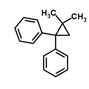 Benzene,1,1-(2,2-dimethylcyclopropylidene)bis- Structure,32134-41-1Structure