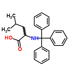 N-(三苯基甲基)-L-亮氨酸結(jié)構(gòu)式_32225-38-0結(jié)構(gòu)式