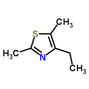 4-乙基-2,5-二甲基噻唑結(jié)構(gòu)式_32272-57-4結(jié)構(gòu)式