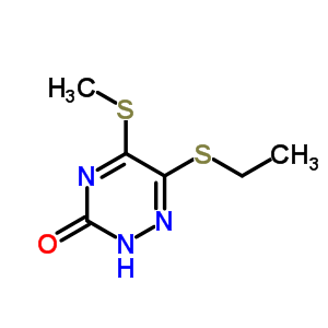 6-Ethylsulfanyl-5-methylsulfanyl-2h-1,2,4-triazin-3-one Structure,32331-15-0Structure