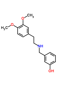 3-[[2-(3,4-Dimethoxyphenyl)ethylamino]methyl]phenol Structure,32372-76-2Structure