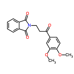 2-[3-(3,4-二甲氧基苯基)-3-氧代丙基]-1H-異吲哚-1,3(2H)-二酮結(jié)構(gòu)式_32372-78-4結(jié)構(gòu)式