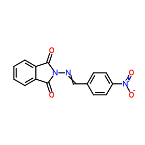 2-[(4-Nitrophenyl)methylideneamino]isoindole-1,3-dione Structure,32387-08-9Structure