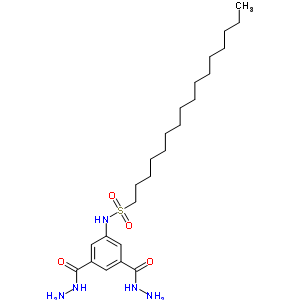 N-[3,5-bis(hydrazinecarbonyl)phenyl]hexadecane-1-sulfonamide Structure,3248-96-2Structure