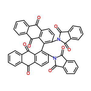 2-[1-[2-(1,3-二氧代異吲哚-2-基)-9,10-二氧代-蒽-1-基]-9,10-二氧代-蒽-2-基]異吲哚-1,3-二酮結(jié)構(gòu)式_32495-71-9結(jié)構(gòu)式