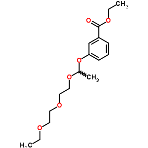 Benzoic acid,3-[1-[2-(2-ethoxyethoxy)ethoxy]ethoxy]-, ethyl ester Structure,32514-74-2Structure