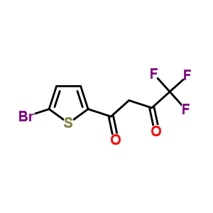 1-(5-Bromothiophen-2-yl)-4,4,4-trifluoro-butane-1,3-dione Structure,326-71-6Structure