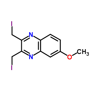 2,3-Bis(iodomethyl)-6-methoxy-quinoxaline Structure,32602-08-7Structure