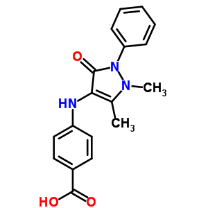 2-[(2,3-Dihydro-1,5-dimethyl-3-oxo-2-phenyl-1h-pyrazol-4-yl)amino]benzoic acid Structure,32683-54-8Structure