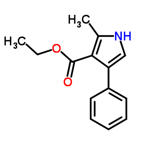 1H-pyrrole-3-carboxylicacid, 2-methyl-4-phenyl-, ethyl ester Structure,3274-63-3Structure