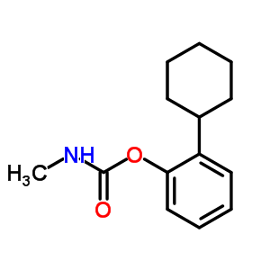 Phenol, 2-cyclohexyl-,1-(n-methylcarbamate) Structure,3281-99-0Structure