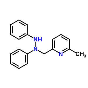 Pyridine,2-[(1,2-diphenylhydrazinyl)methyl]-6-methyl- Structure,32812-37-6Structure