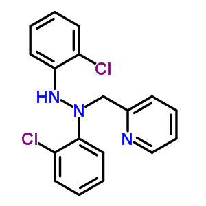 1,2-Bis(2-chlorophenyl)-1-(pyridin-2-ylmethyl)hydrazine Structure,32812-47-8Structure