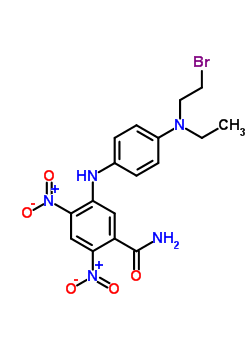 5-[[4-(2-Bromoethyl-ethyl-amino)phenyl ]amino]-2,4-dinitro-benzamide Structure,32869-02-6Structure