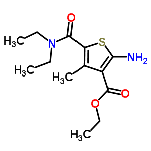 Ethyl 2-amino-5-[(diethylamino)carbonyl]-4-methylthiophene-3-carboxylate Structure,329082-04-4Structure