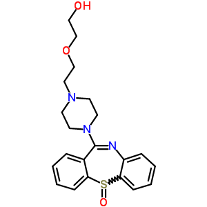 2-[2-[4-(5-氧代二苯并[b,f][1,4]硫氮雜卓-11-基)-1-哌嗪基]乙氧基]-乙醇結(jié)構(gòu)式_329216-63-9結(jié)構(gòu)式