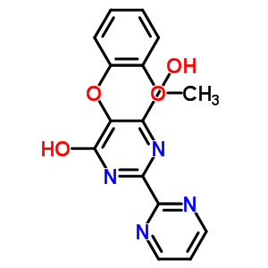 4,6-Dihydroxy-5-(2-methoxyphenoxy)-2-(2-pyrimidinyl)pyrimidine Structure,329923-15-1Structure