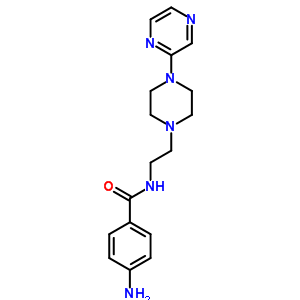 4-Amino-n-[2-(4-pyrazin-2-ylpiperazin-1-yl)ethyl ]benzamide Structure,33016-78-3Structure