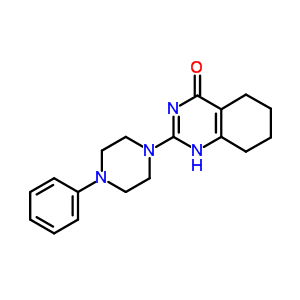 5,6,7,8-Tetrahydro-2-(4-phenyl-1-piperazinyl)-4-quinazolinol Structure,33017-98-0Structure