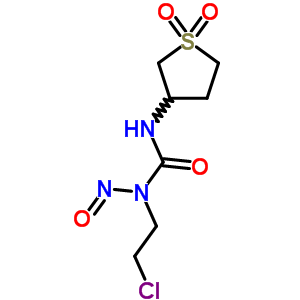 3-[3-(2-Chloroethyl)-3-nitrosoureido]tetrahydrothiophene 1,1-dioxide Structure,33022-00-3Structure