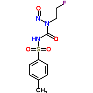 1-(2-氟乙基)-3-(4-甲基苯基)磺?；?1-亞硝基-脲結構式_33024-49-6結構式