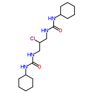 1-[2-Chloro-3-(cyclohexylcarbamoylamino)propyl]-3-cyclohexyl-urea Structure,33024-50-9Structure