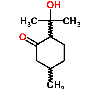 Cyclohexanone, 2-(1-hydroxy-1-methylethyl)-5-methyl- Structure,3304-24-3Structure